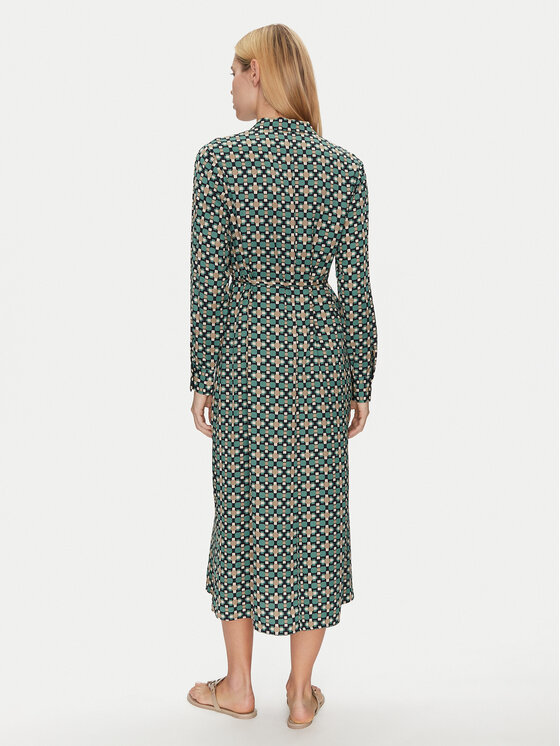 Marc O'Polo Marc O'Polo Hemdkleid 500 1208 21033 Grün Regular Fit