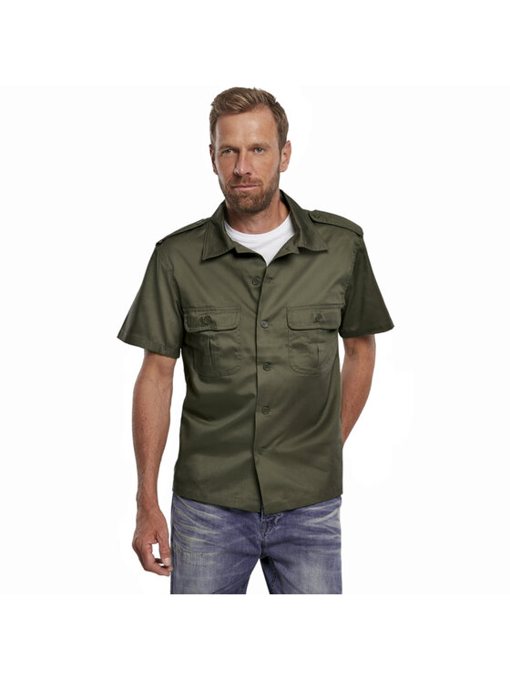 Brandit Brandit Koszula 4101.1 Zielony Regular Fit