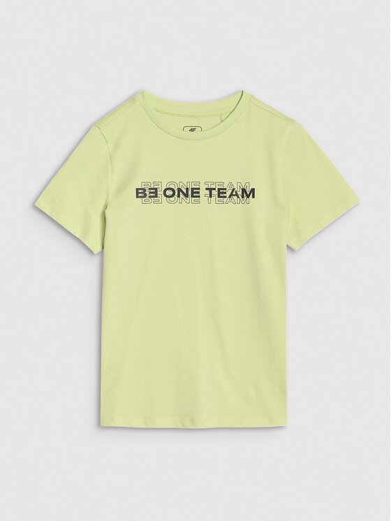 4F 4F T-Shirt 4FJWSS25TTSHM2186-45N Zielony Regular Fit