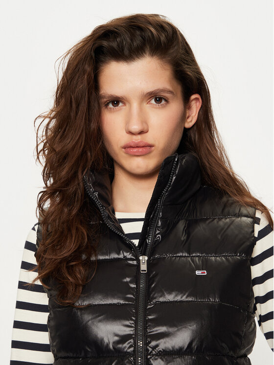 Tommy Jeans Tommy Jeans Prsluk DW0DW19390 Crna Regular Fit