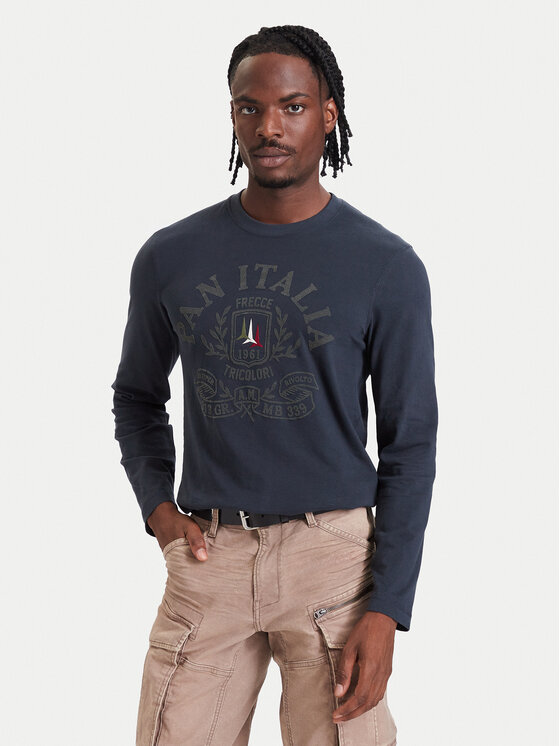 Aeronautica Militare Aeronautica Militare Longsleeve 262TS2577UJ00749 Σκούρο μπλε Regular Fit