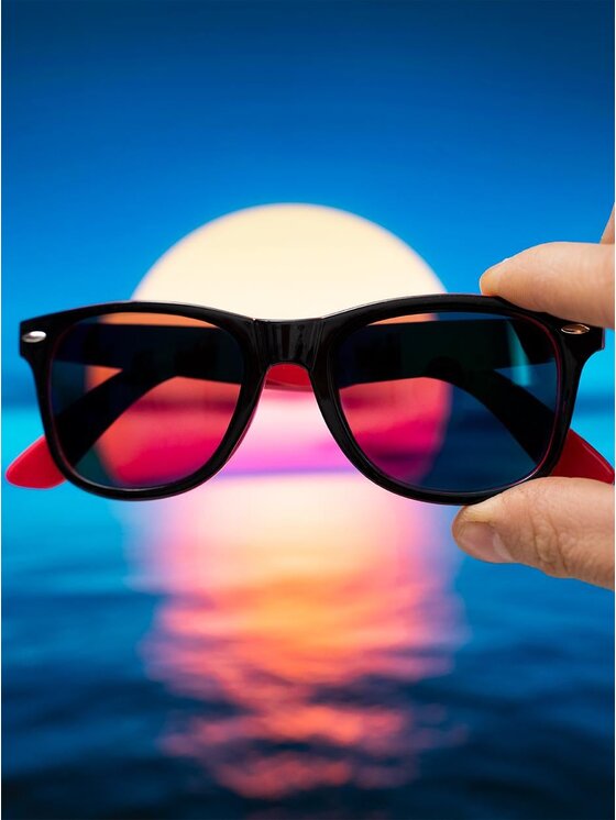 Jigga Wear Jigga Wear Okulary przeciwsłoneczne Na lato wakacje urlop basen 96244 Czarny