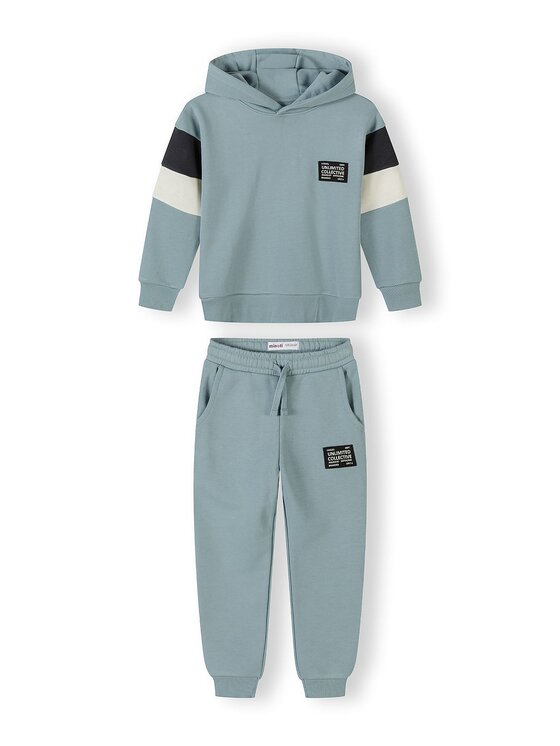 minoti minoti Komplet 2 par spodni dresowych i bluza 29FLEECE258 Niebieski Regular Fit
