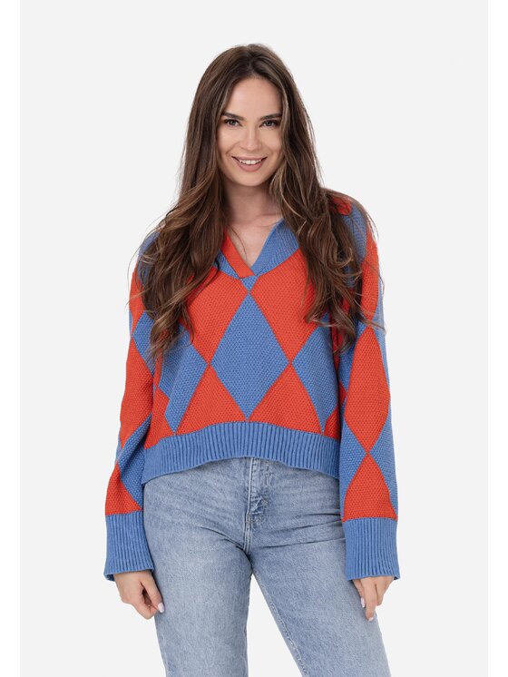 LAURELLA LAURELLA Svetr Laurella 6TU010926 Barevná Regular Fit