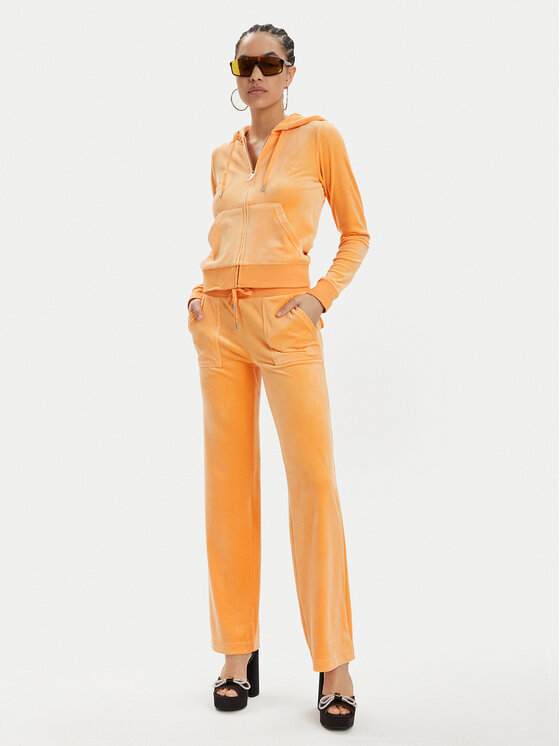 Juicy Couture Juicy Couture Світшот Robertson JCAP176 Оранжевий Slim Fit