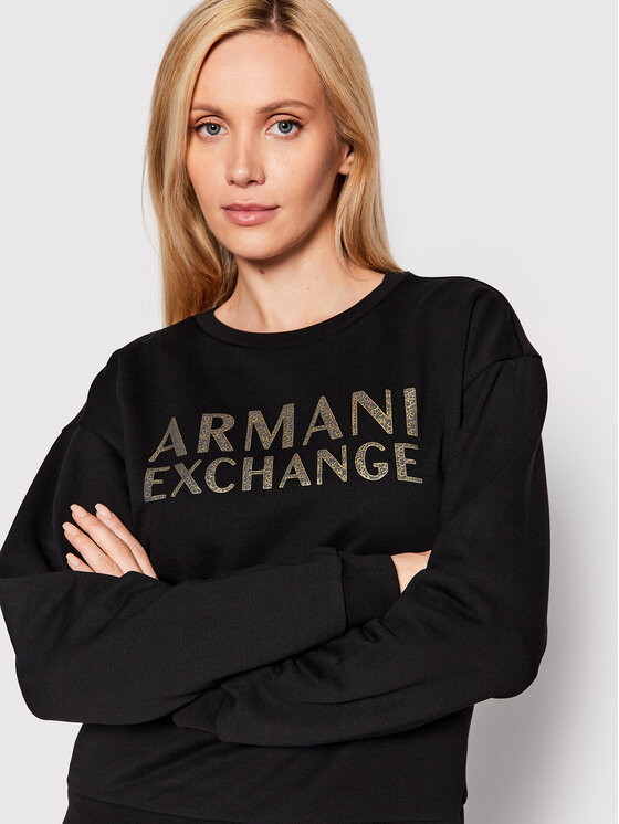 Armani Exchange Džemperis 6LYM66 YJBSZ 1200 Juoda Regular Fit Modivo.lt