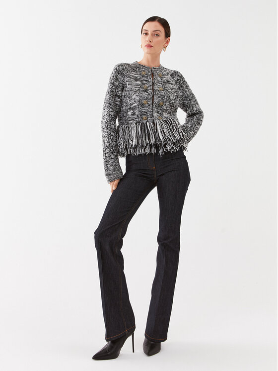 TWINSET TWINSET Kardigán 232TP3060 Fekete Regular Fit