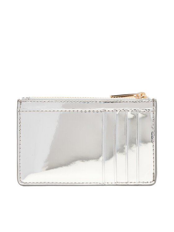 Tommy Hilfiger Tommy Hilfiger Etui pentru carduri Long Cc Holder Met AW0AW18038 Argintiu