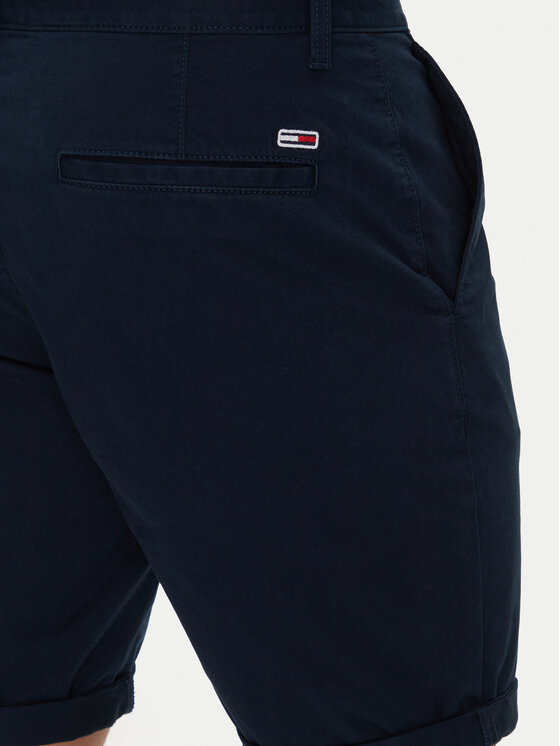 Tommy Jeans Tommy Jeans Szorty materiałowe Scanton DM0DM21950 Granatowy Slim Fit
