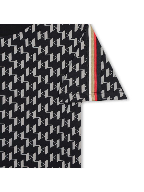 Karl Lagerfeld Kids Karl Lagerfeld Kids T-Shirt Z30245/M92 Czarny Regular Fit
