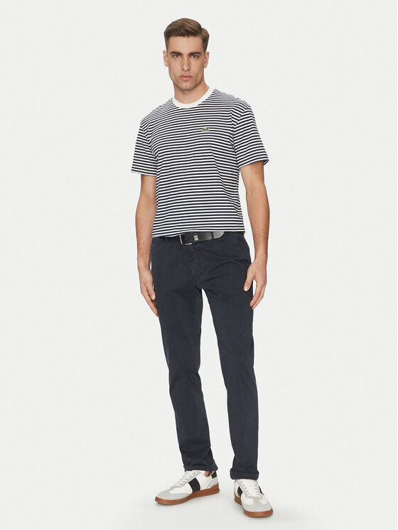 Lacoste Lacoste Majica TH9749 Mornarsko modra Regular Fit