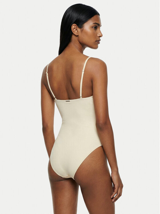 Calvin Klein Swimwear Calvin Klein Swimwear Бански костюм LV00Q62709 Екрю