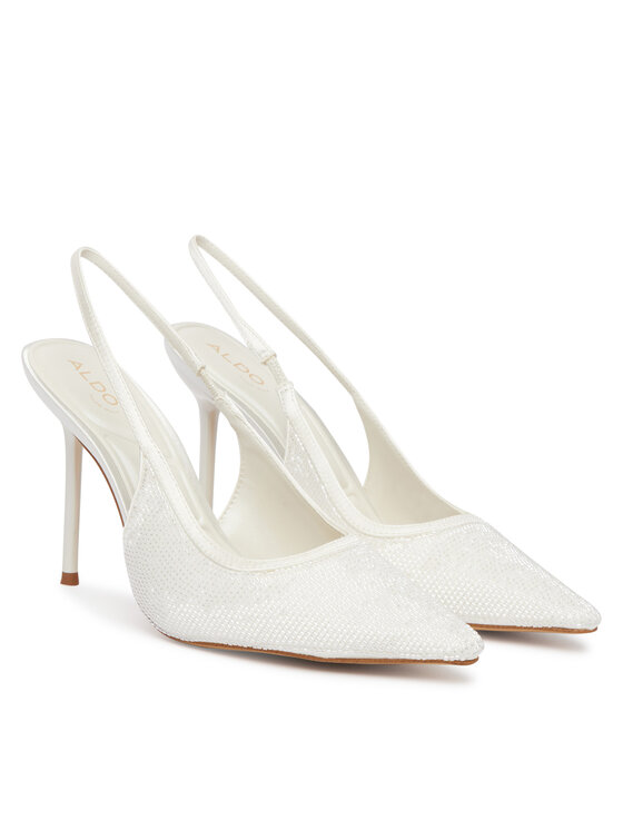 Aldo Aldo Pantofi cu toc subțire Pearlescent 14296114 Alb