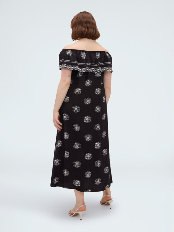 Fiorella Rubino Fiorella Rubino Sukienka wieczorowa 7092T001777N0Z3 Czarny A-Line Fit