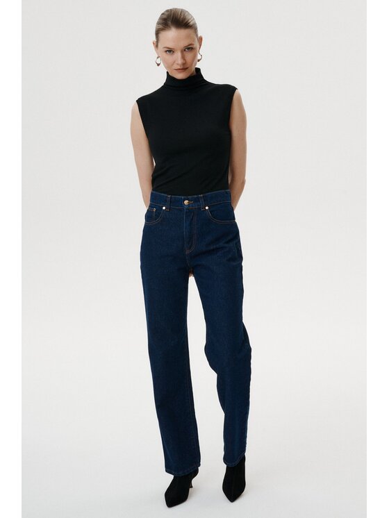 MARI PRETI MARI PRETI Jeans Denim Dream Blu scuro Straight Fit