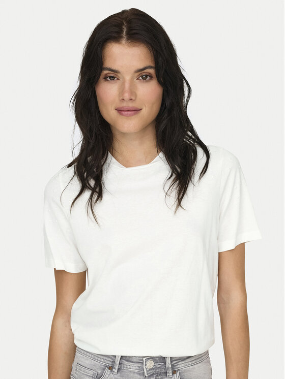 JDY JDY T-shirt Molly 15311675 Bianco Regular Fit