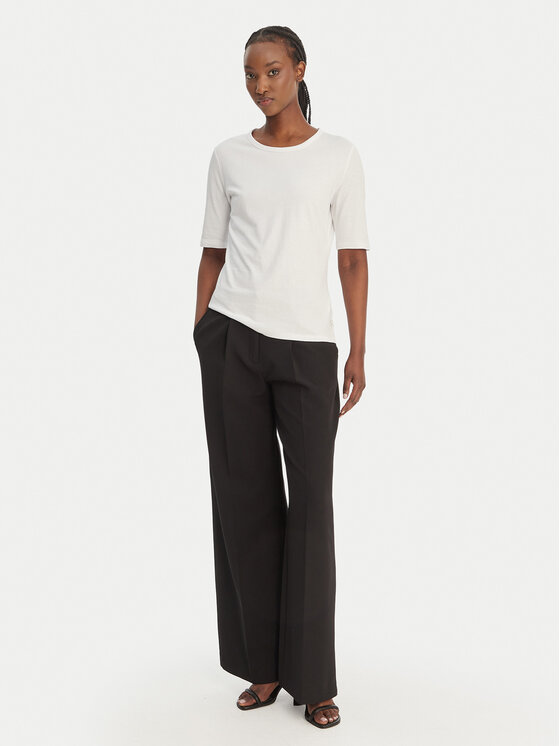 BOSS BOSS Majica Evyta 50561508 Bela Slim Fit