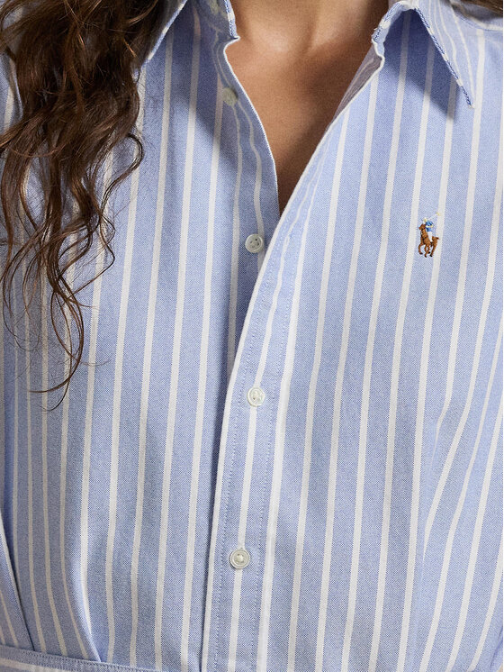 Polo Ralph Lauren Polo Ralph Lauren Sukienka koszulowa 211959901001 Błękitny Regular Fit