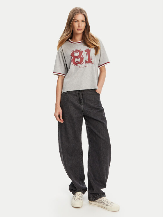Guess Jeans Guess Jeans Тишърт W5YI19 K8HM0 Сив Regular Fit