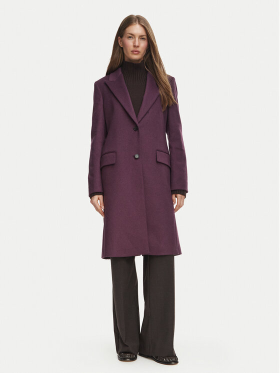 BOSS BOSS Вълнено палто Classin1  50574982 Виолетов Regular Fit