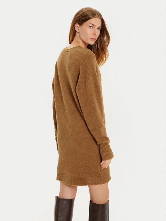 Liu Jo Liu Jo Trikotažinė suknelė WF4430 MA49P Ruda Regular Fit