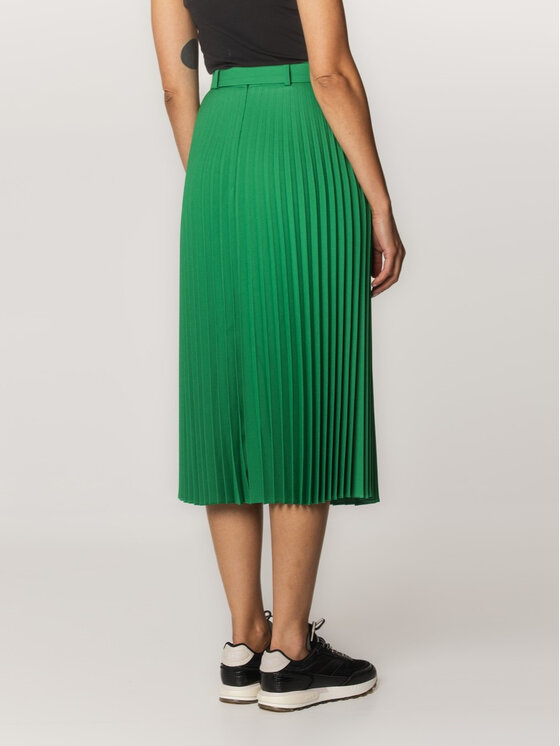 Willsoor Willsoor Spódnica plisowana 67353/2 Zielony Flared Fit