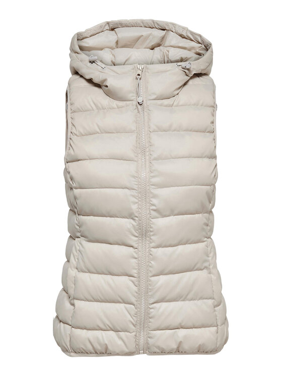 ONLY ONLY Prsluk New Tahoe 15205760 Écru Regular Fit