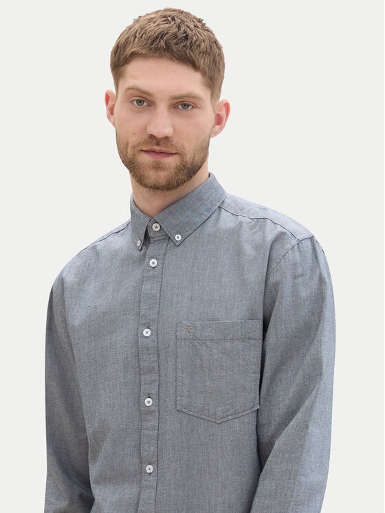 Tom Tailor Tom Tailor Košile 1042640 Šedá Regular Fit