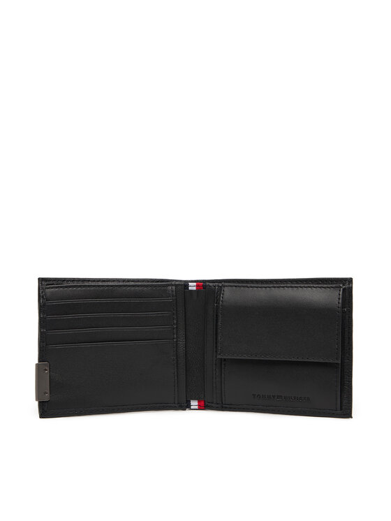 Tommy Hilfiger Tommy Hilfiger Portfel Th Hardware Extra Cc And Coin AM0AM13961 Czarny