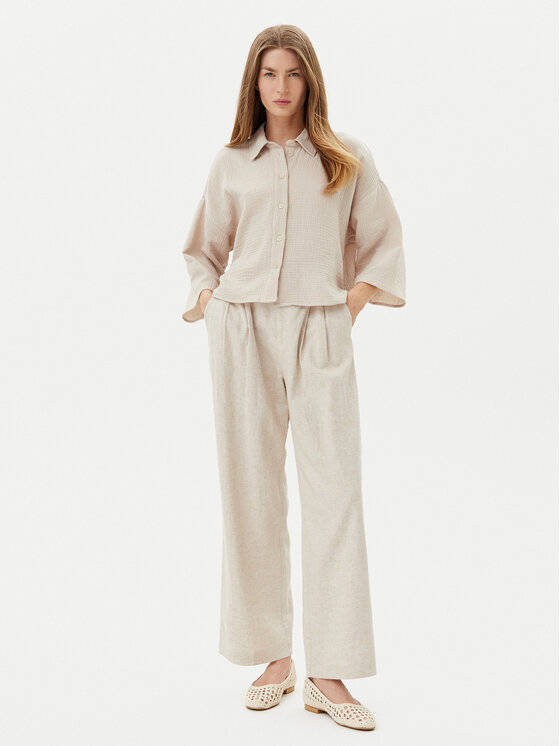 Vero Moda Vero Moda Košile Natali 10279685 Béžová Standard Fit