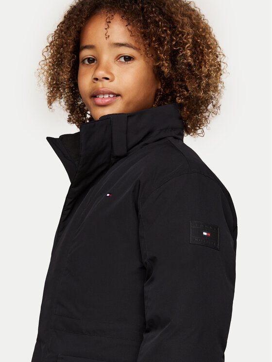 Tommy Hilfiger Tommy Hilfiger Geacă de iarnă KS0KS00605 Negru Regular Fit