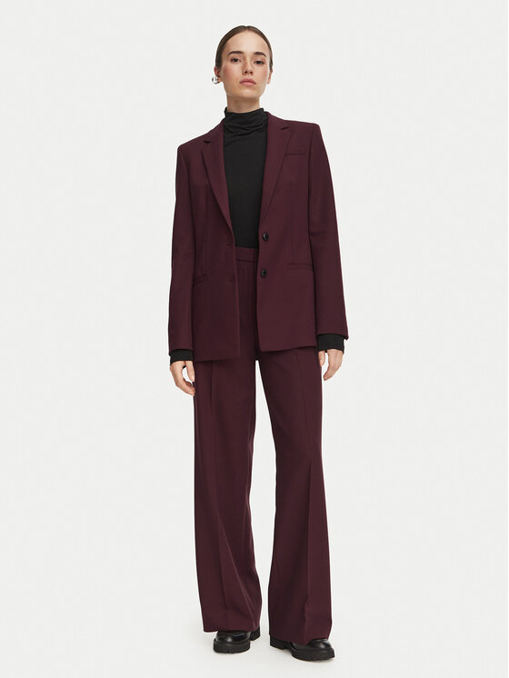 HUGO HUGO Spodnie materiałowe Hambala 50569829 Bordowy Regular Fit