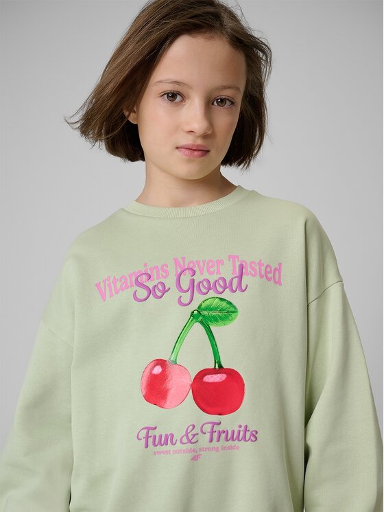 4F 4F Felpa 4FJRSS26TSWSF2903-47S Verde Loose Fit