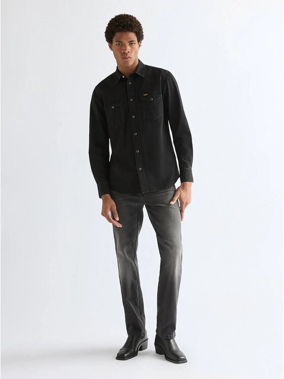 Wrangler Wrangler Jeansy TEXAS Czarny Straight Fit