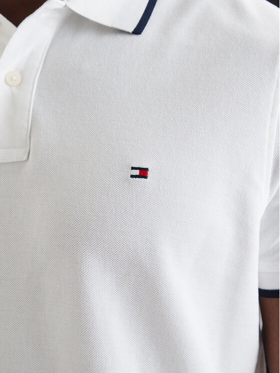Tommy Hilfiger Tommy Hilfiger Poloshirt Pique MW0MW42748 Weiß Regular Fit
