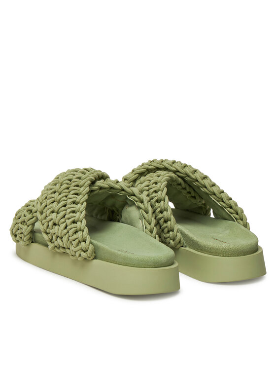 Inuikii Inuikii Šľapky Woven 70104-105 Zelená