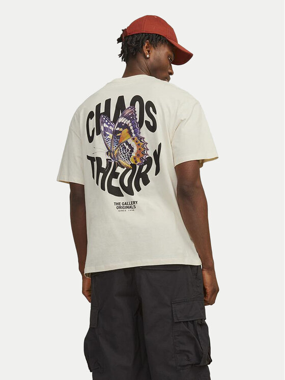 Jack&Jones Jack&Jones T-särk Jorfrutti 12256926 Ekrüüvärv Wide Fit