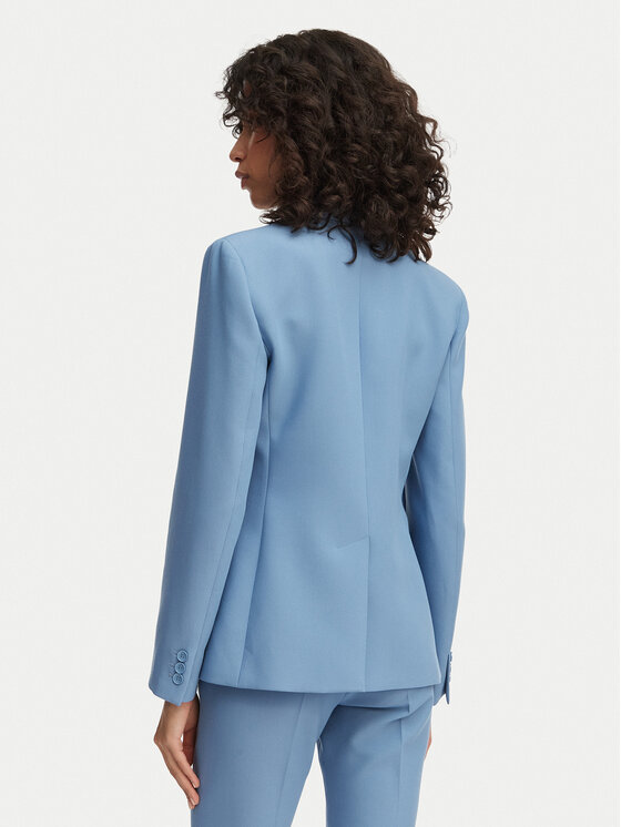 Weekend Max Mara Weekend Max Mara Sacou Uva 2615041061 Albastru celest Slim Fit