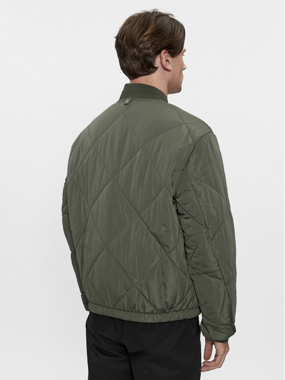 Calvin Klein Calvin Klein Яке бомбър Signature K10K111880 Зелен Regular Fit