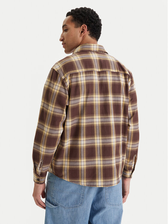 Element Element Srajca All Season 1Pkt Lightweight ELYWT00185 Rjava Regular Fit