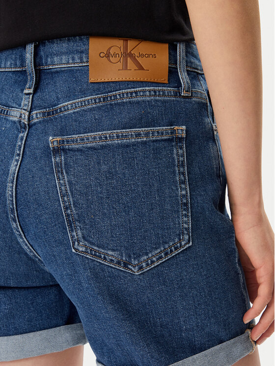 Calvin Klein Jeans Calvin Klein Jeans Szorty jeansowe J20J225512 Granatowy Mom Fit