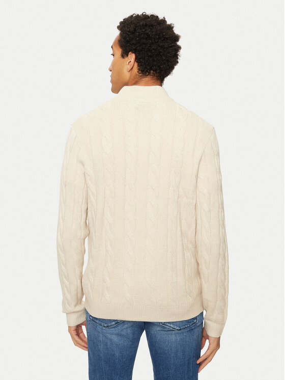 U.S. Polo Assn. U.S. Polo Assn. Sweter MUP3791 Beżowy Regular Fit