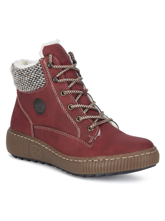 Rieker Rieker Botine Z6620-33 Roșu