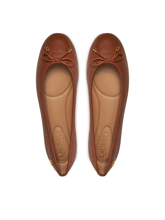 LAUREN RALPH LAUREN Lauren Ralph Lauren Baleriny 802940603002 Brązowy