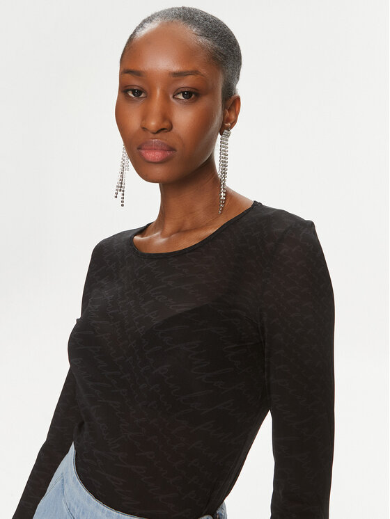 PINKO Pinko Majica Berlino 100639 A1A0 Crna Regular Fit