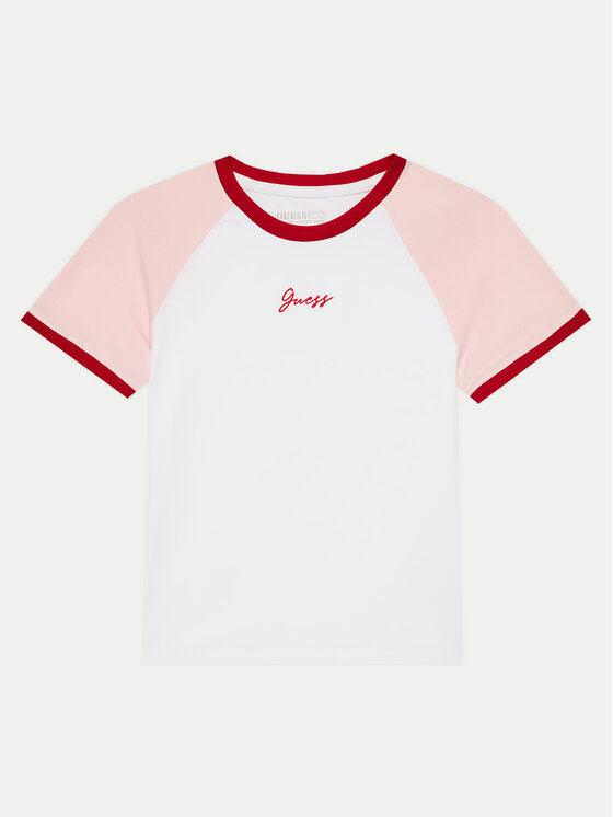 Guess Tricou J4YI15 K6YW4 Alb Boxy Fit