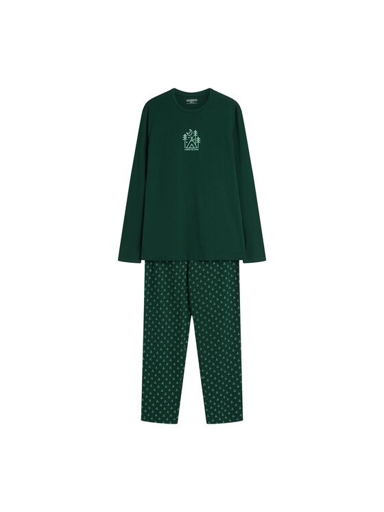 Henderson Henderson Piżama 43478 Zielony Regular Fit