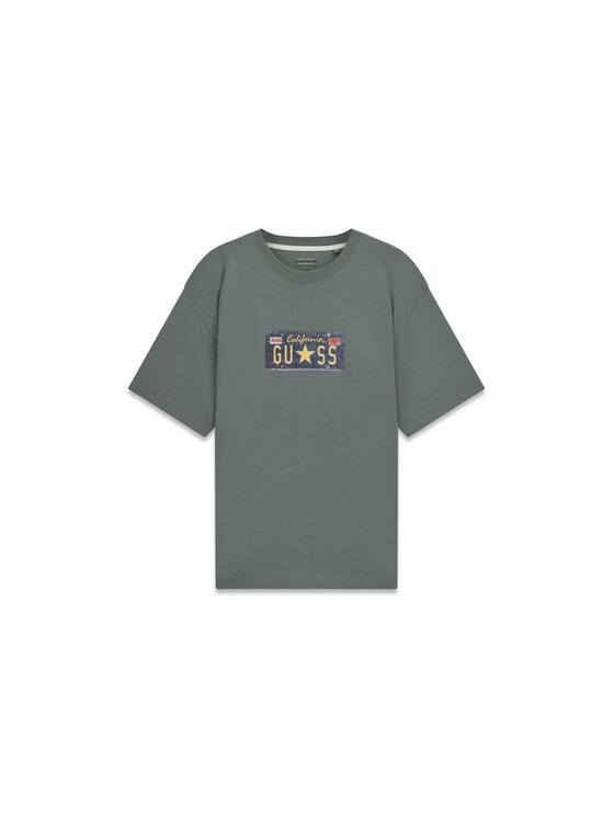 Guess Jeans Guess Jeans T-Shirt 184928 Zielony Classic Fit