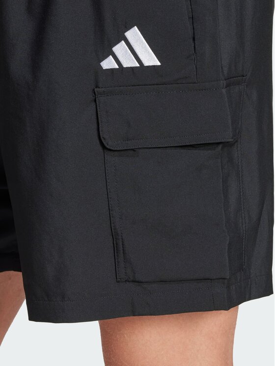 adidas adidas Szorty materiałowe 140769 Czarny Regular Fit