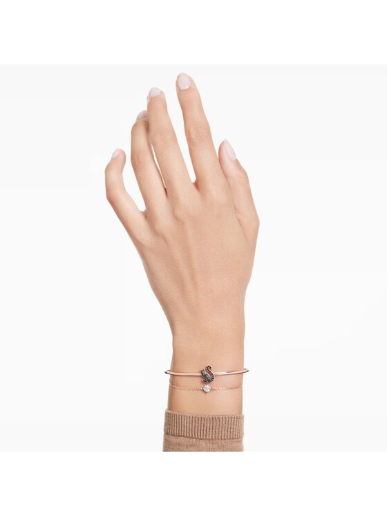 Swarovski Swarovski Bransoletka Swan 5678048 Różowe złoto